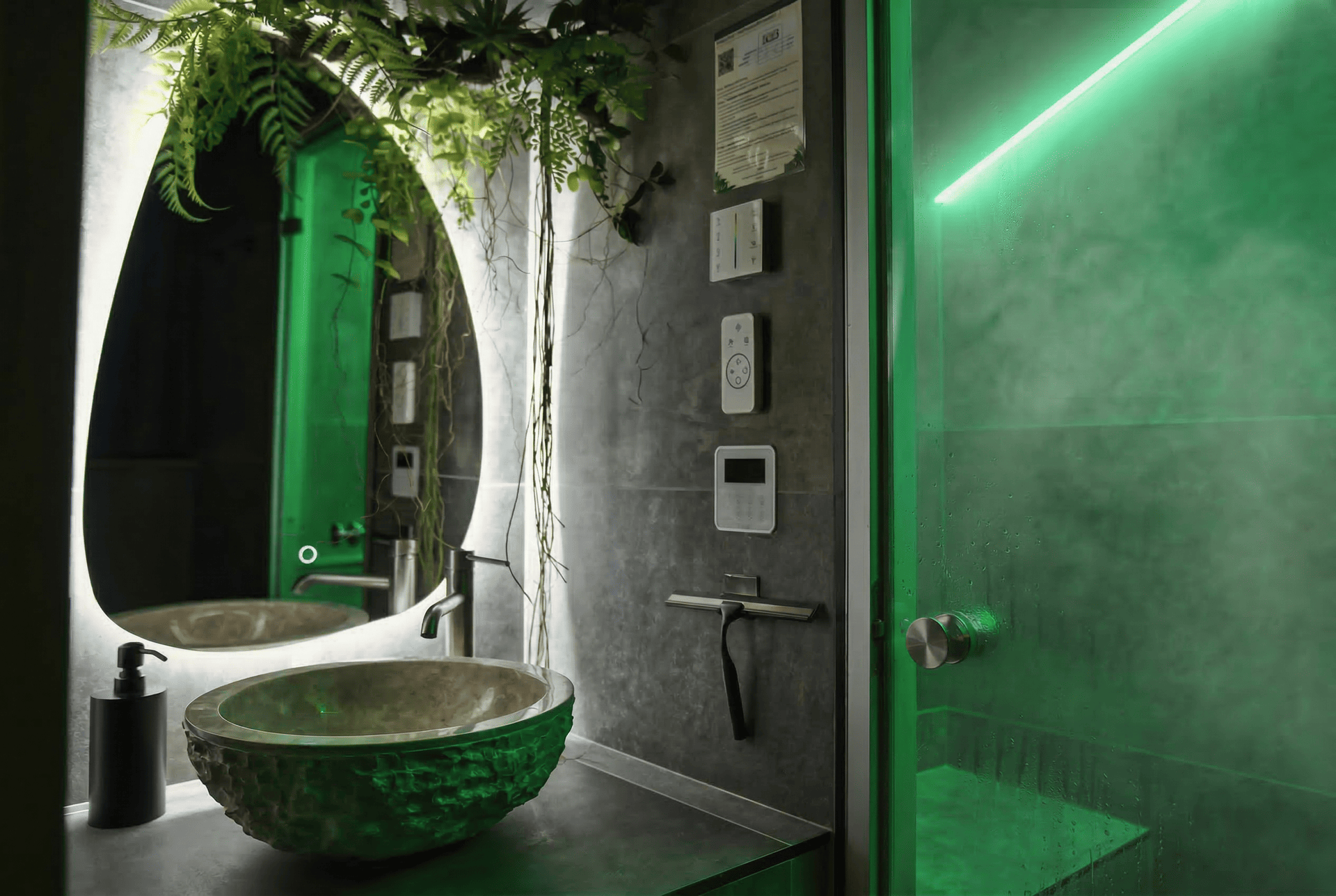 Salle de bain végétale